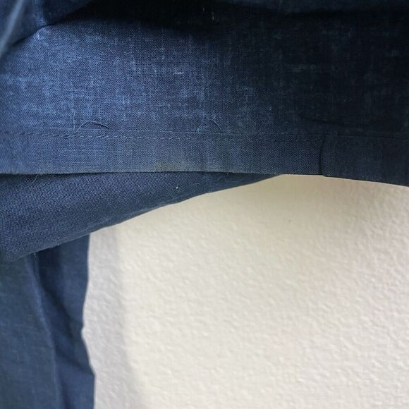 SasquatchFabrix Pants Large Womens Blue Snap Adjustable Wide Cotton Japanese - Picture 8 of 13